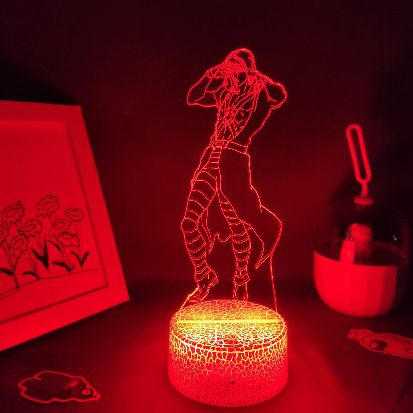 JoJo Bizarre Adventure Figure Risotto Nero 3D Lamps