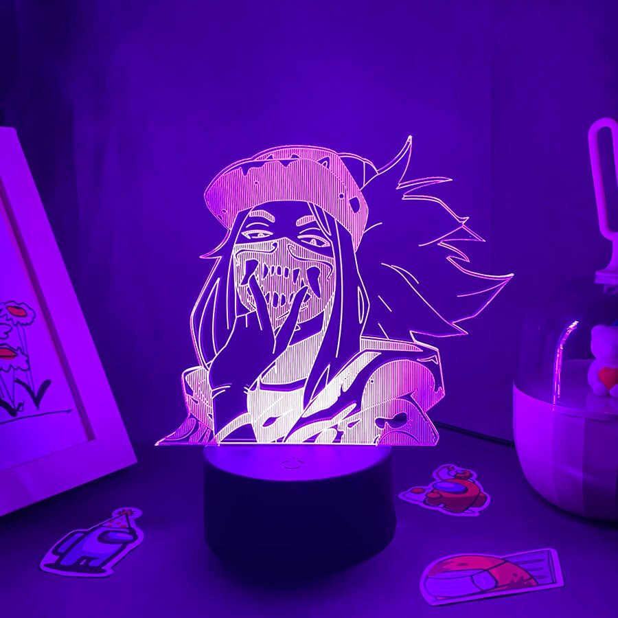 LOL League of Legends Game Figure Akali Rogue Assassin Lava Lamps