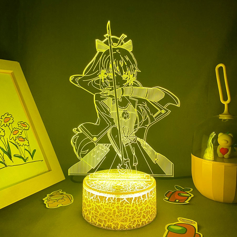 Genshin Impact Kamisato Ayaka 3D Led Nightlights