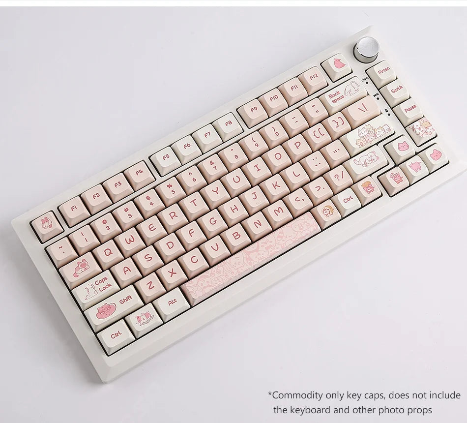 Pink Naughty Cat Keycap