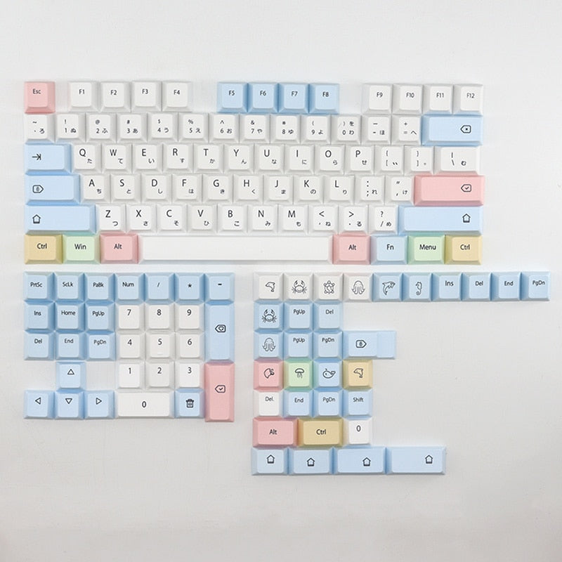 Sea Chalk Keycaps Cherry Profile