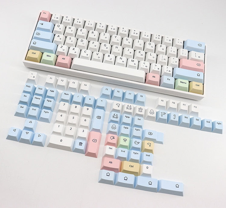 Sea Chalk Keycaps Cherry Profile