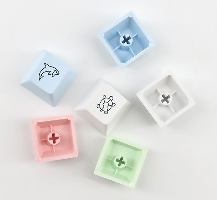 Sea Chalk Keycaps Cherry Profile