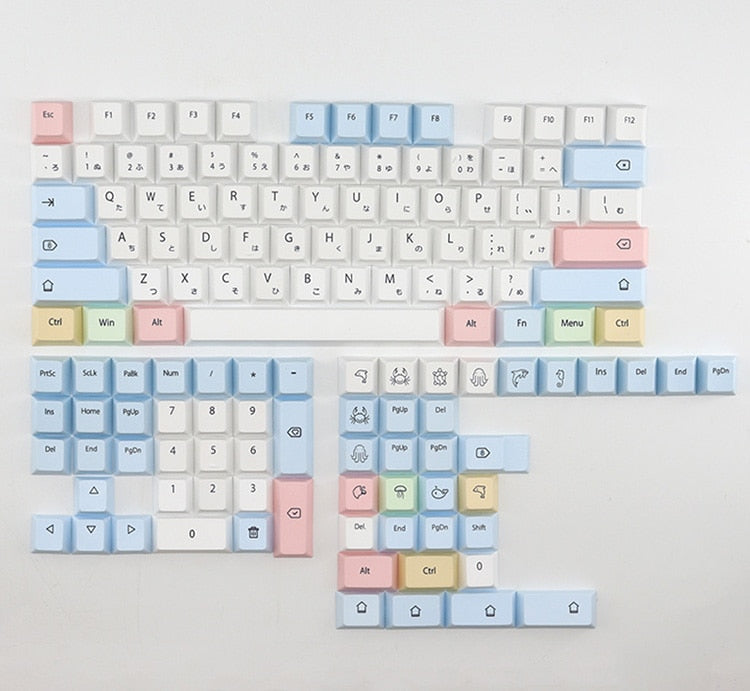 Sea Chalk Keycaps Cherry Profile