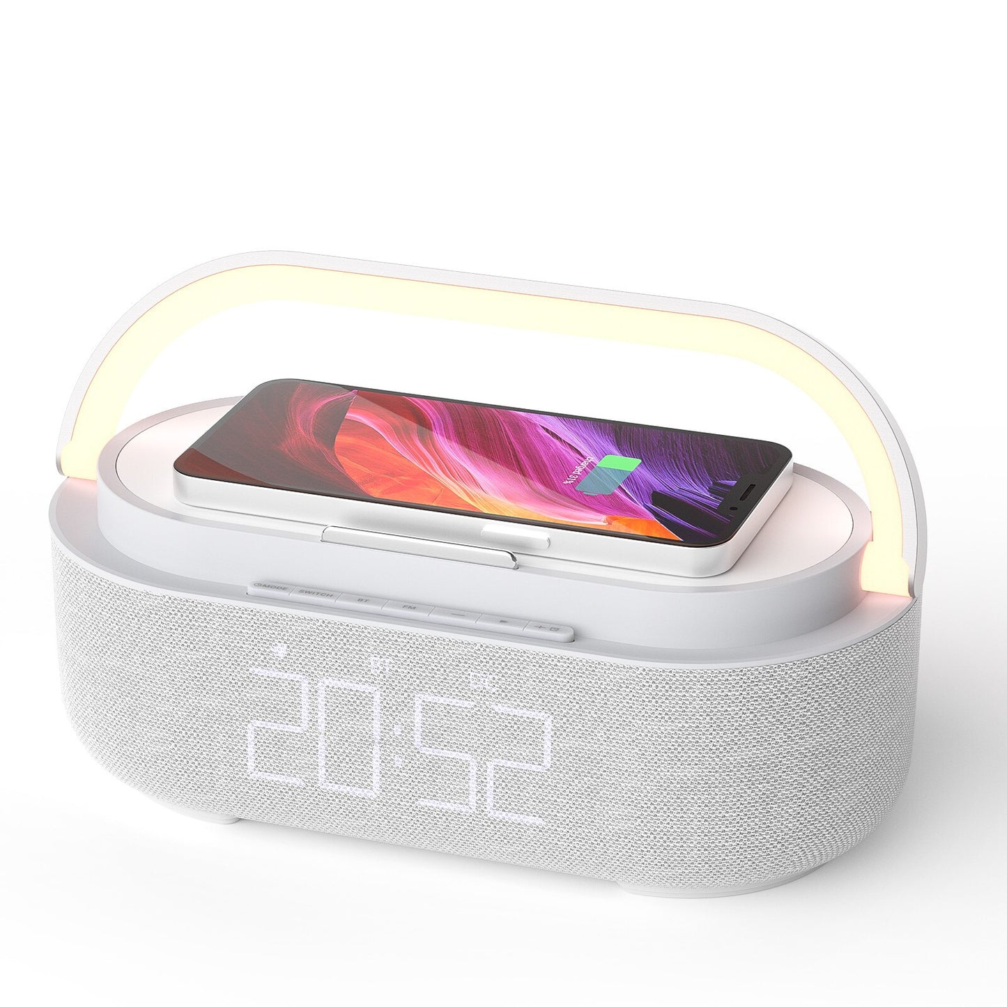 Bluetooth Speaker Digital Alarm Clock with Wireless Charging