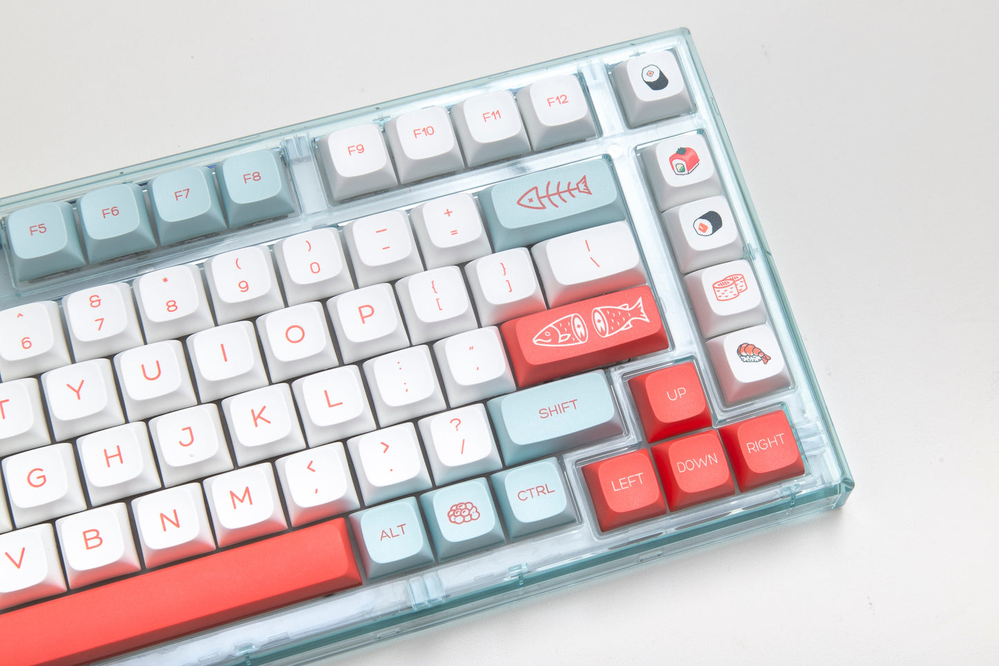 Salmon Keycaps PBT XDA Profile