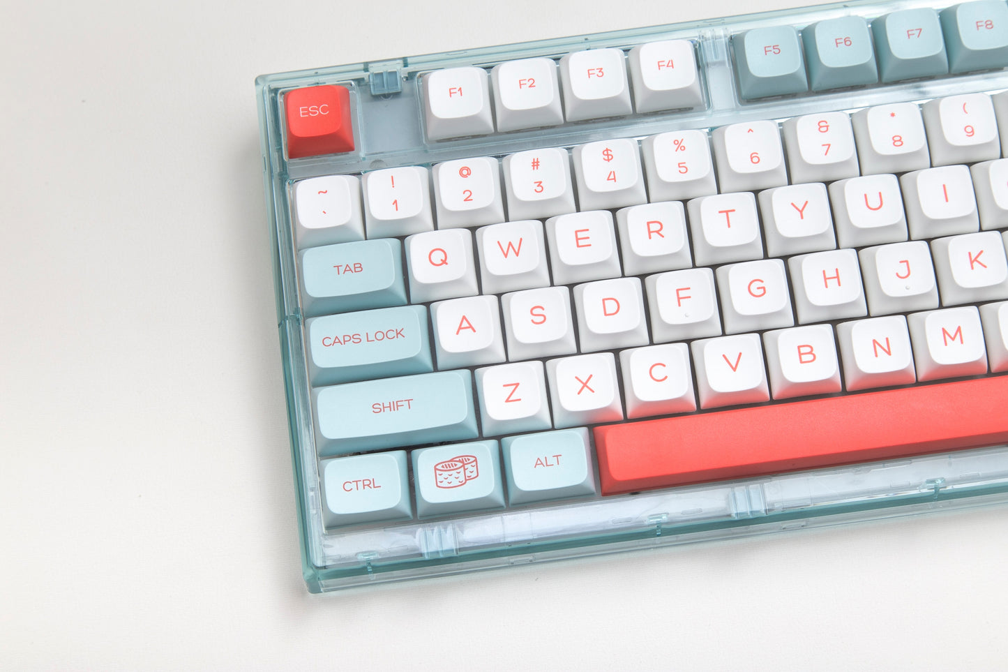 Salmon Keycaps PBT XDA Profile