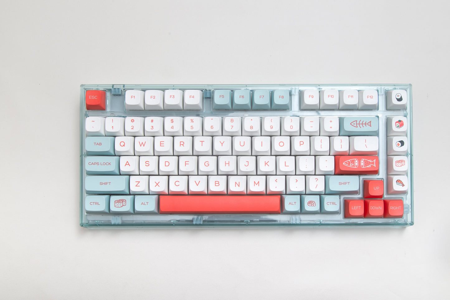 Salmon Keycaps PBT XDA Profile