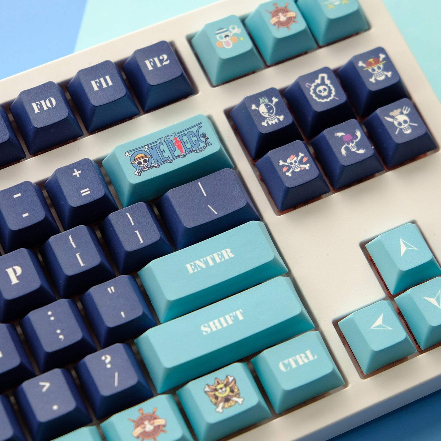 One Piece PBT Keycaps Cherry Profile