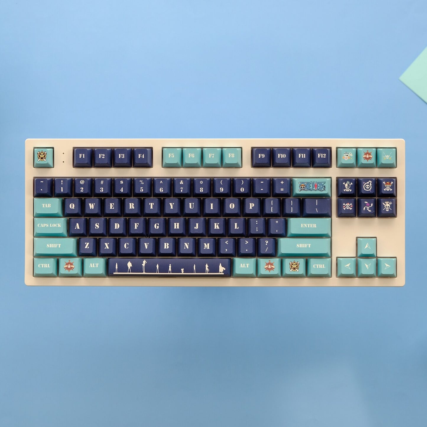 One Piece PBT Keycaps Cherry Profile