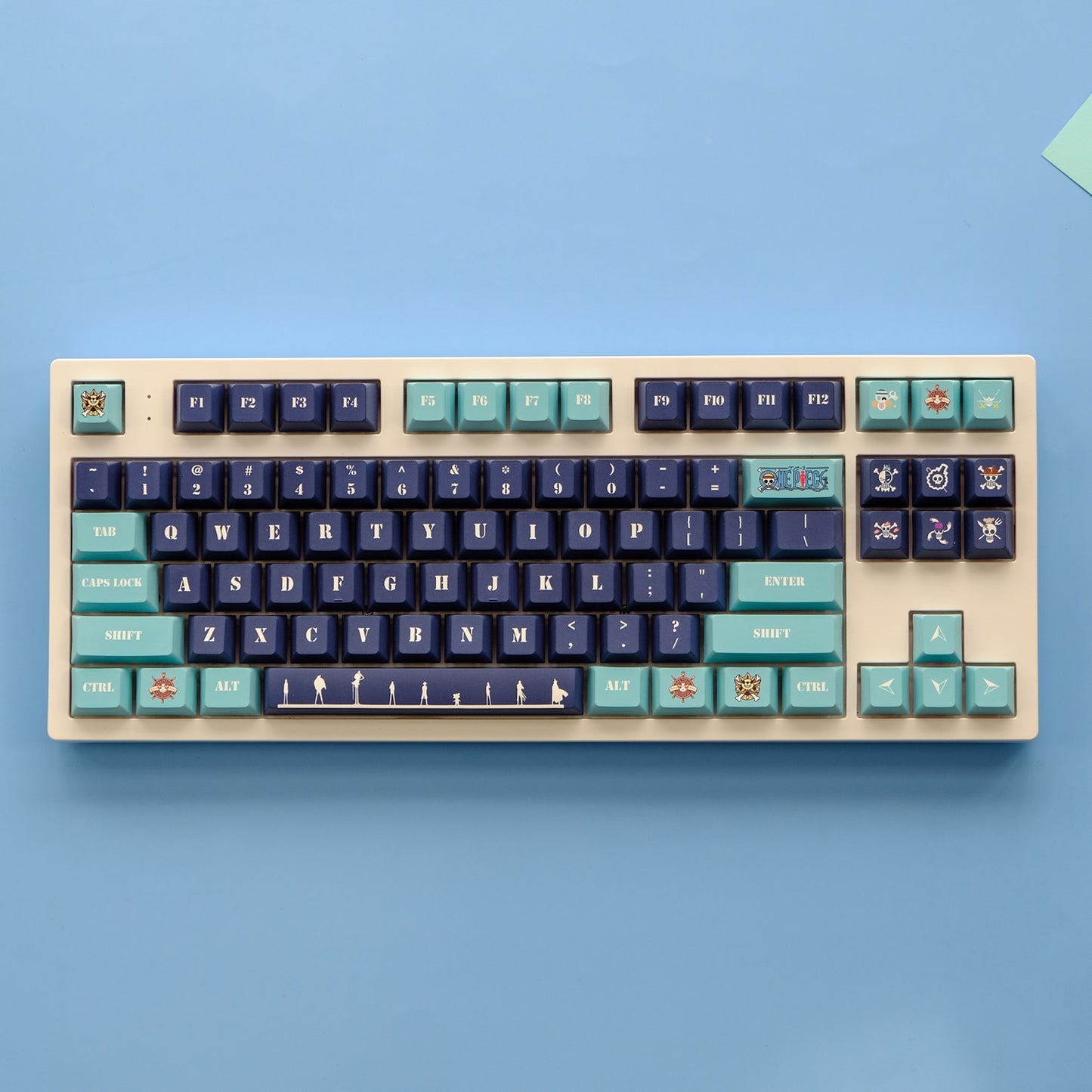 One Piece PBT Keycaps Cherry Profile