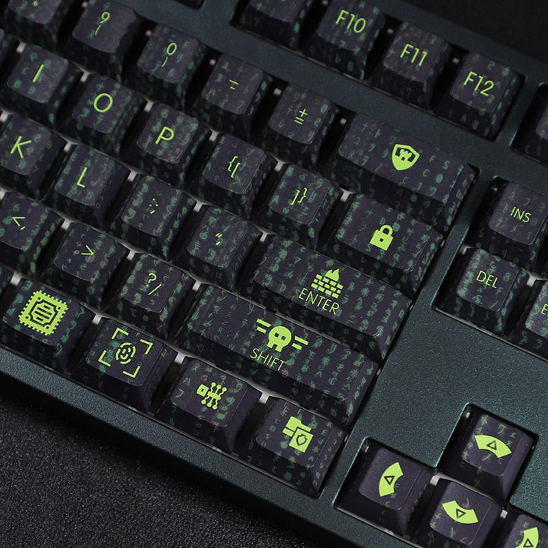 Hacker Theme PBT keycaps