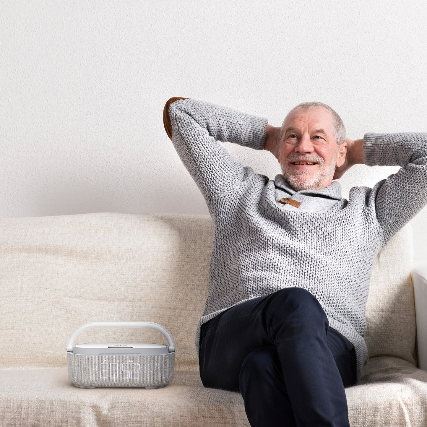 Bluetooth Speaker Digital Alarm Clock with Wireless Charging