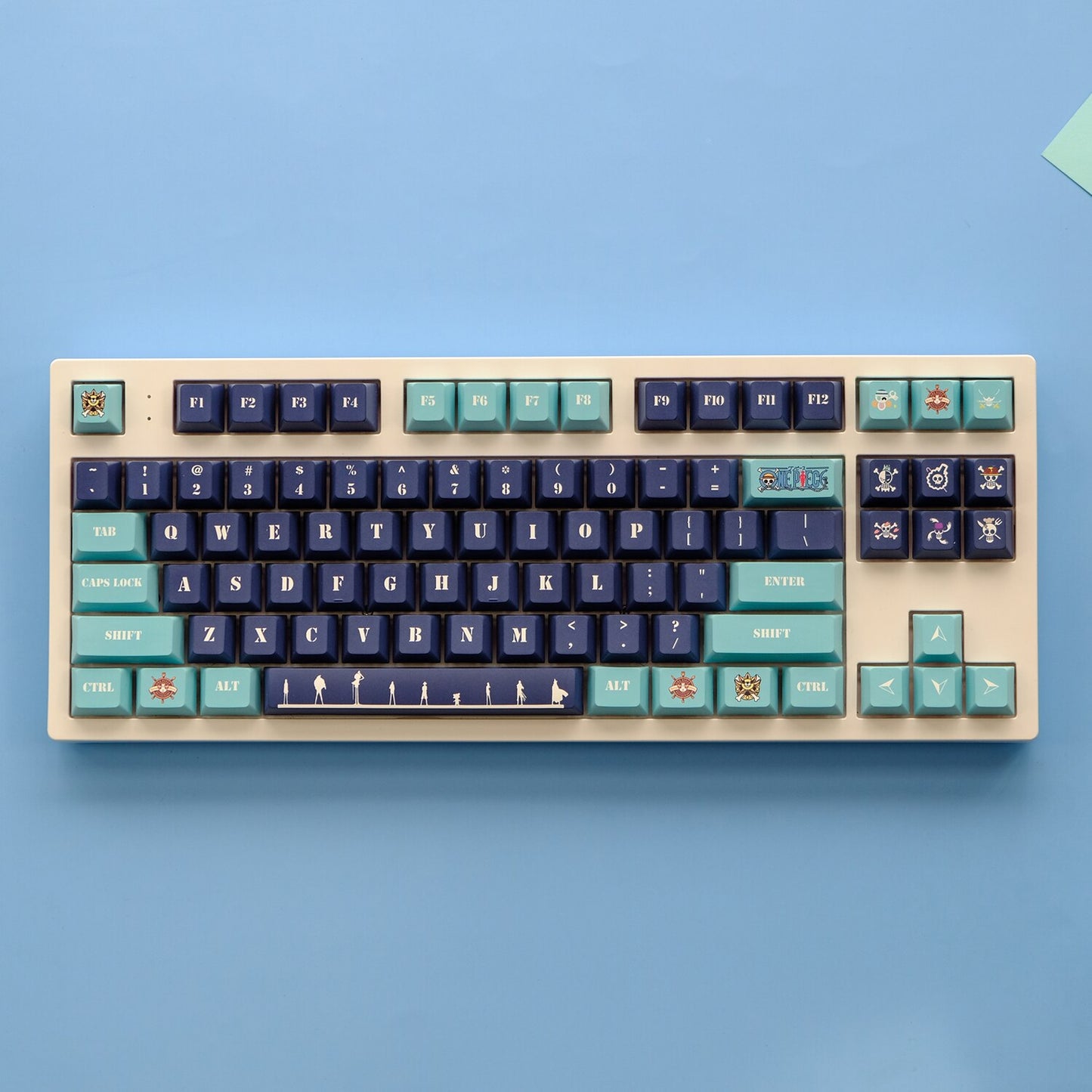 One Piece PBT Keycaps Cherry Profile