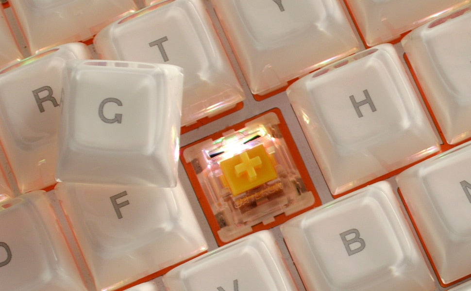 Multicolor Jelly Round OEM Profile Keycaps
