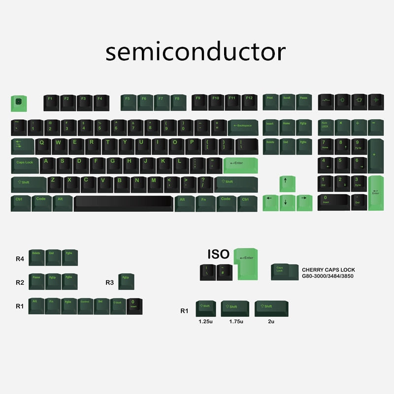 Semiconductor PBT 5 Sides Key Caps