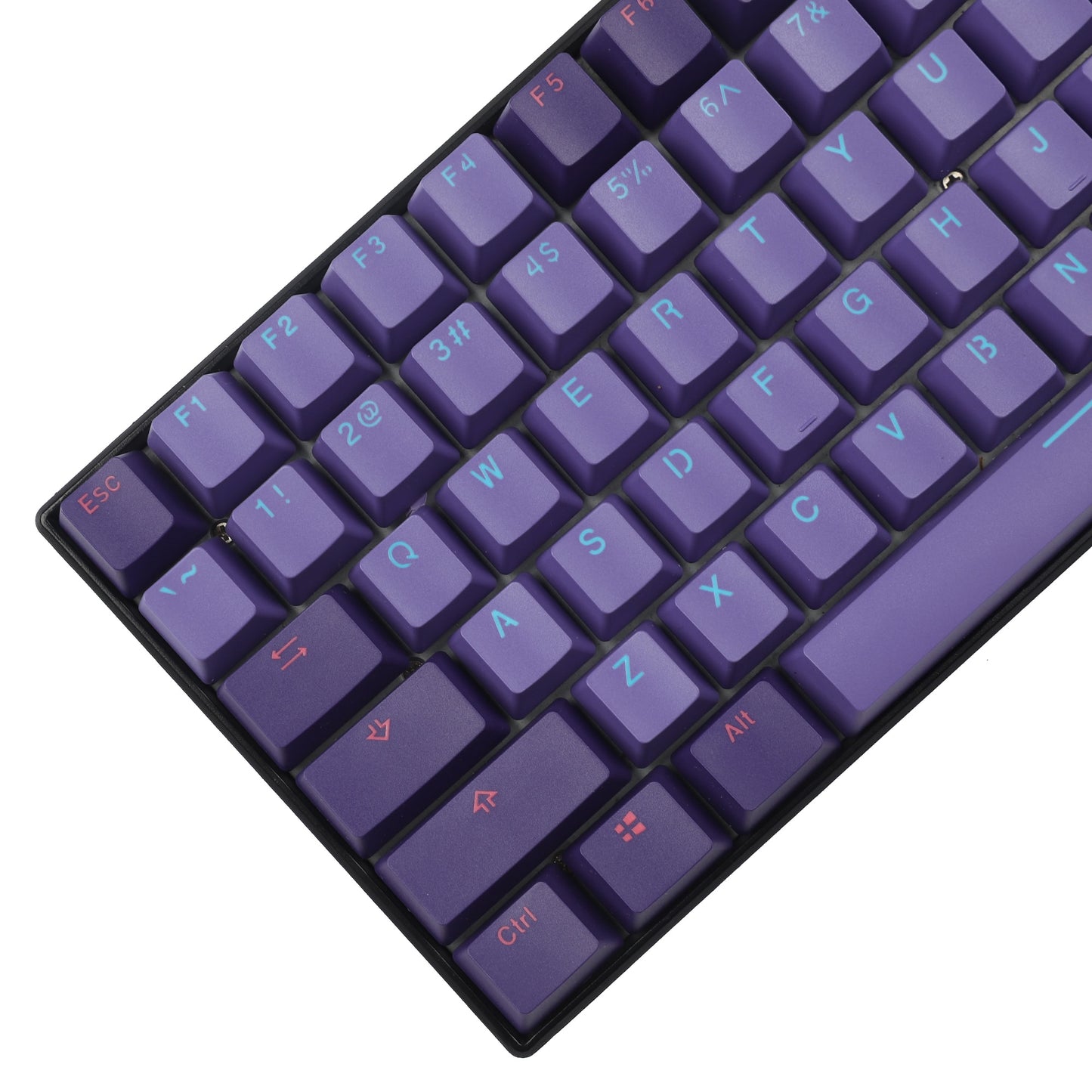 Purple Mixed Double Shot PBT OEM Profile Keycaps