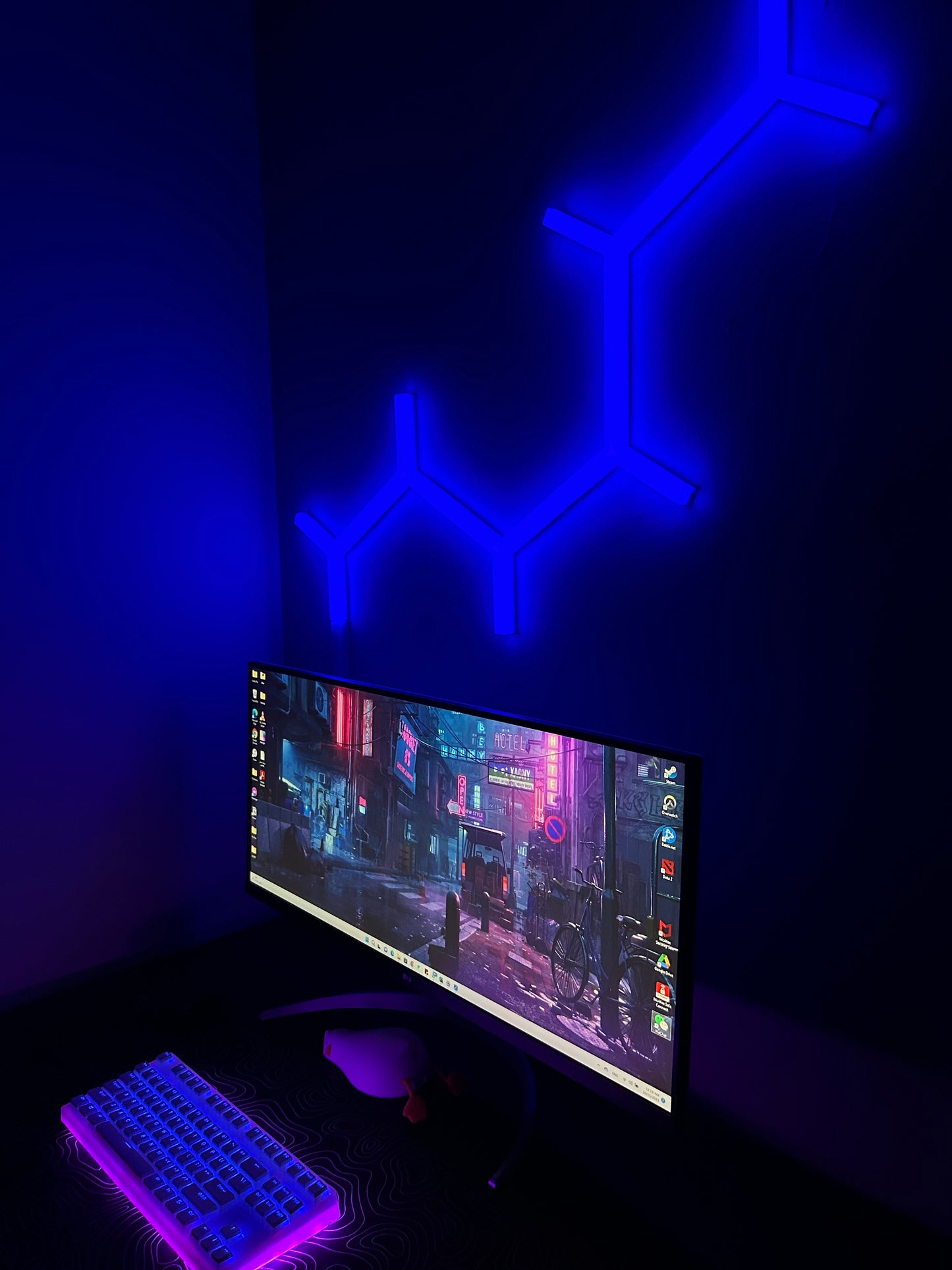 Honey Comb RGB Lights