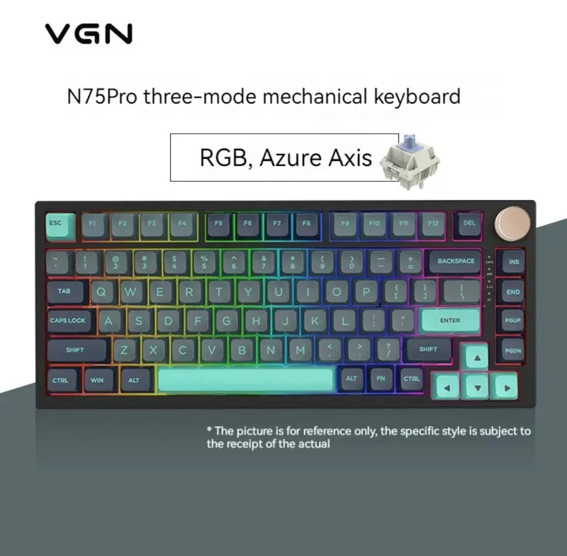 Vgn N75 Pro Wireless Keyboard Tri-mode