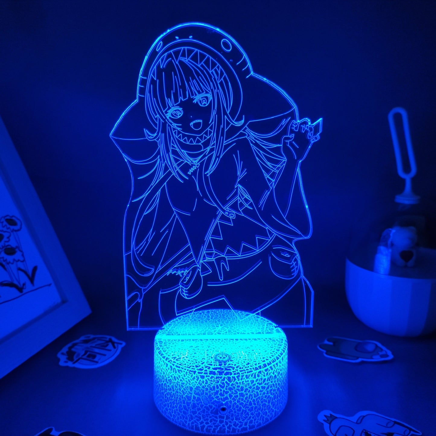 Genshin Impact Game Figure 3D USB Lamp