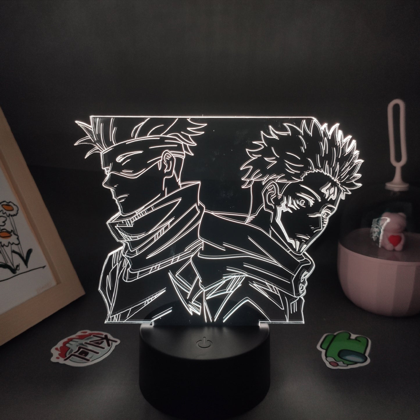 Jujutsu Kaisen Figure Satoru Gojo And Yuji Itadori 3D Lamp