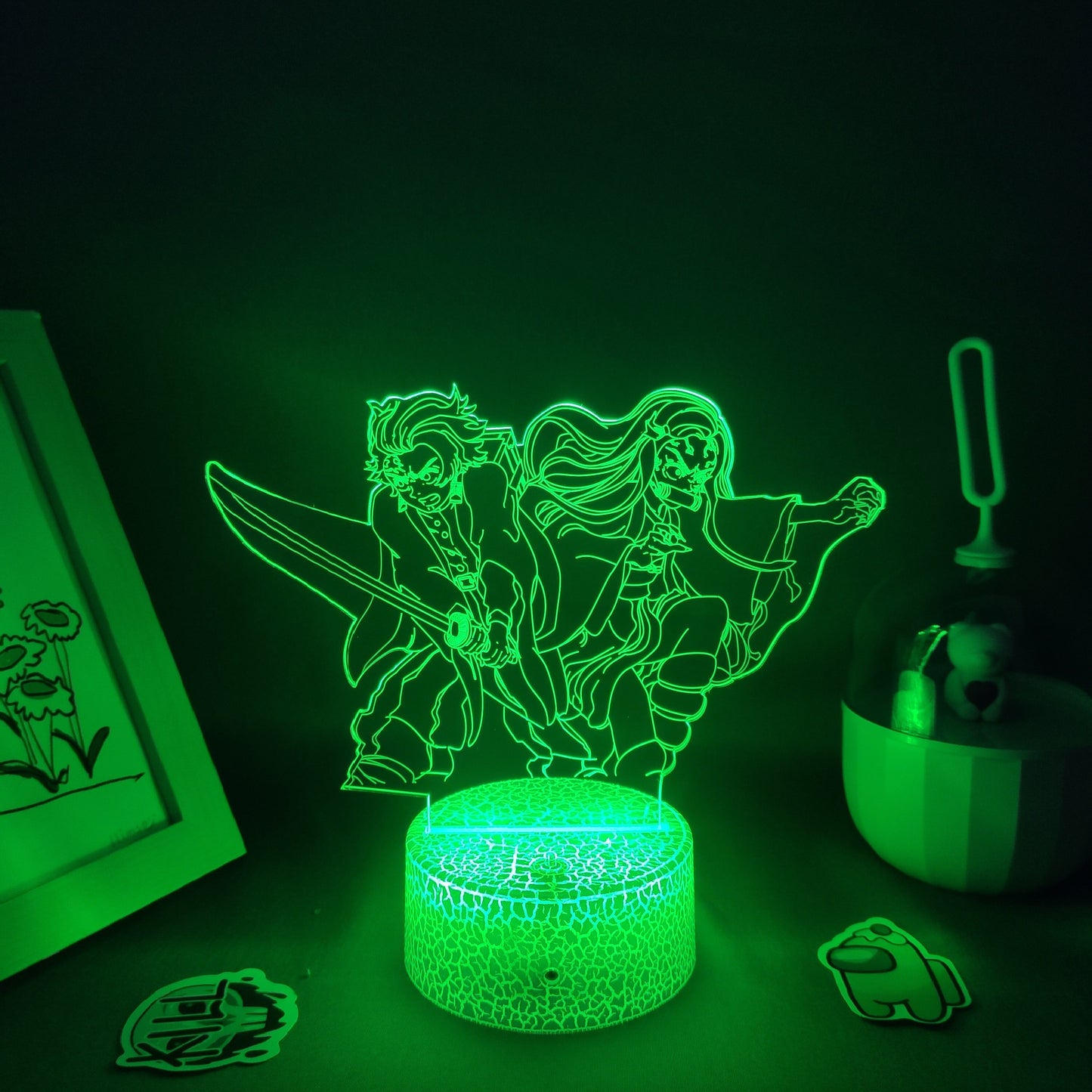 Demon Slayer Figures 3D Lamp