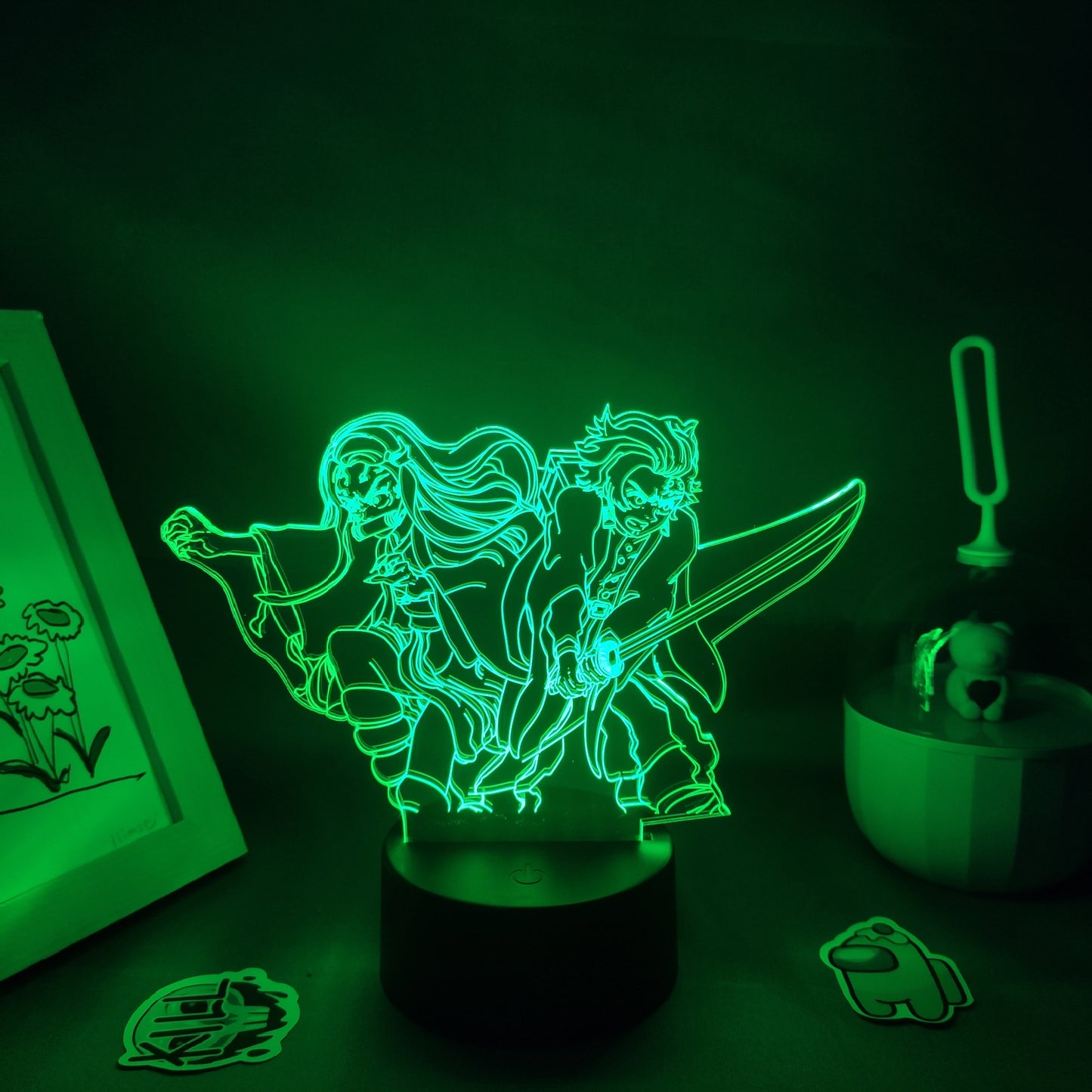 Demon Slayer Figures 3D Lamp