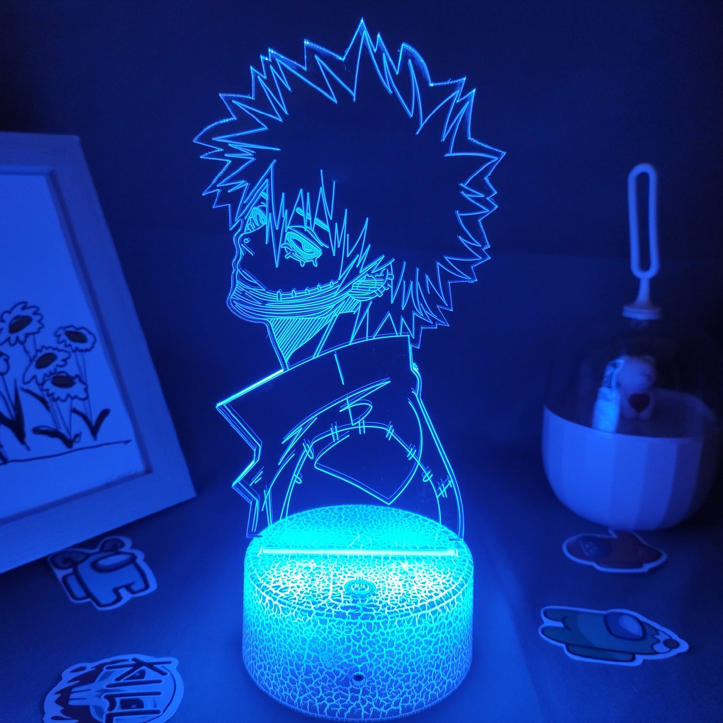 Figure Dabi My Hero 3D Led Night Lights