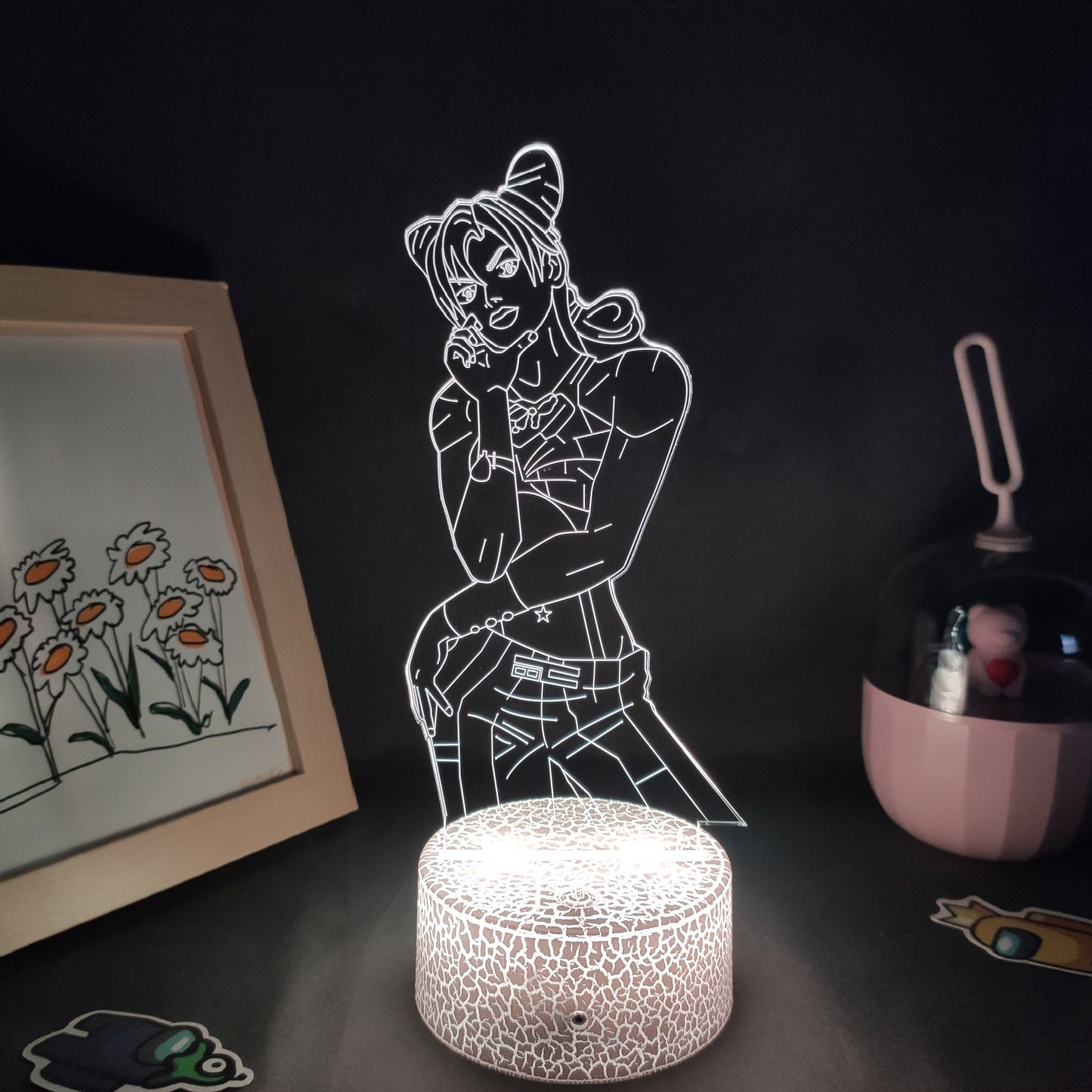 JoJo Bizarre Adventure Figure Jolyne Cujoh 3D Led Lamps