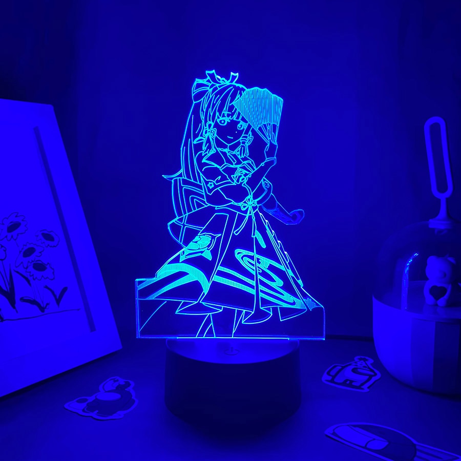 Genshin Impact Led Night Light Lava Lamp