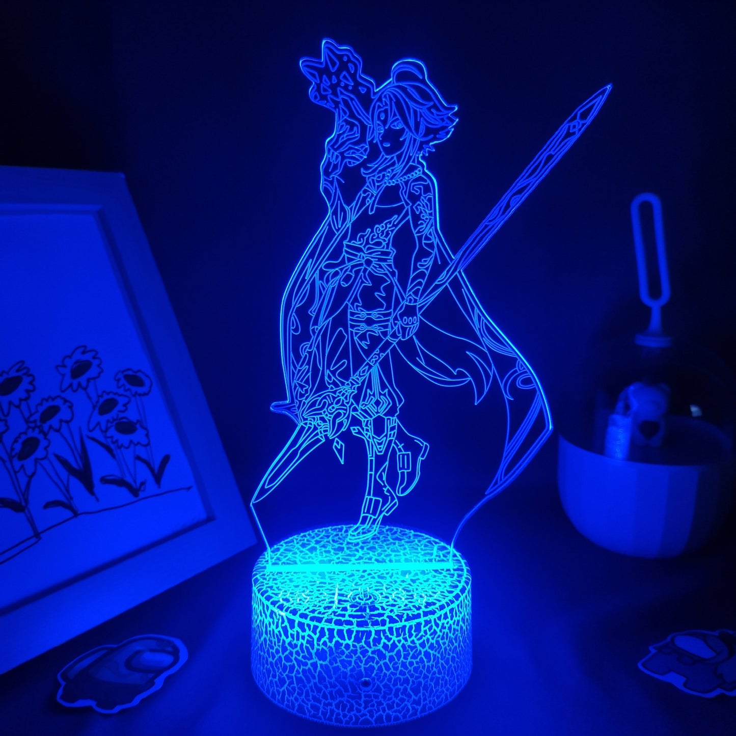 Genshin Impact Game Figure Zhong Li 3D Lamp