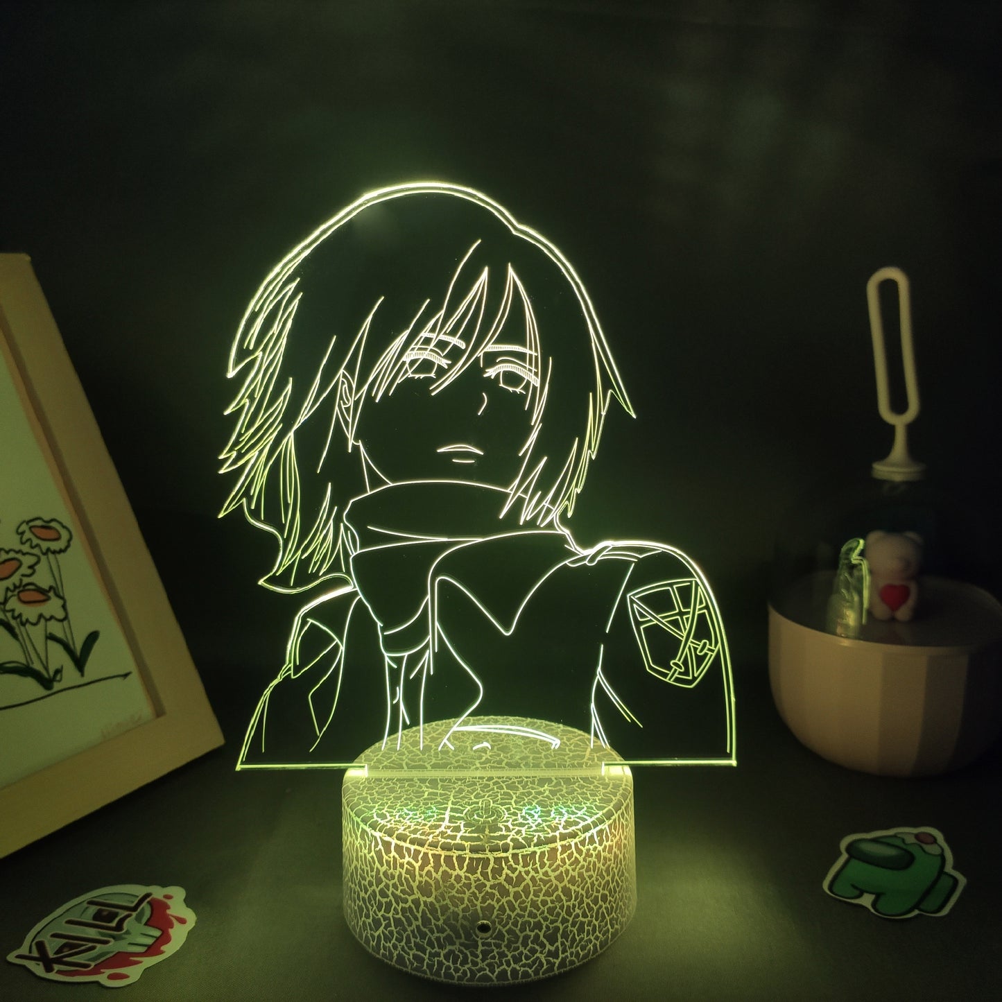 Mikasa Ackerman Attack on Titan 3D Lava Lamp