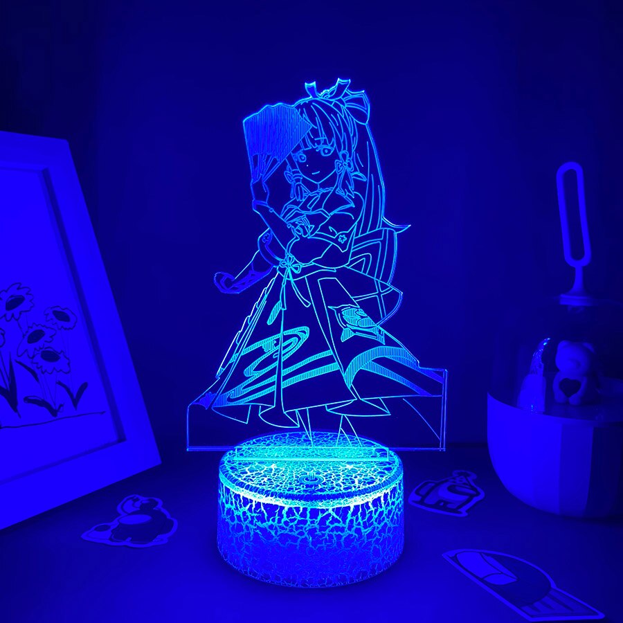 Genshin Impact Led Night Light Lava Lamp