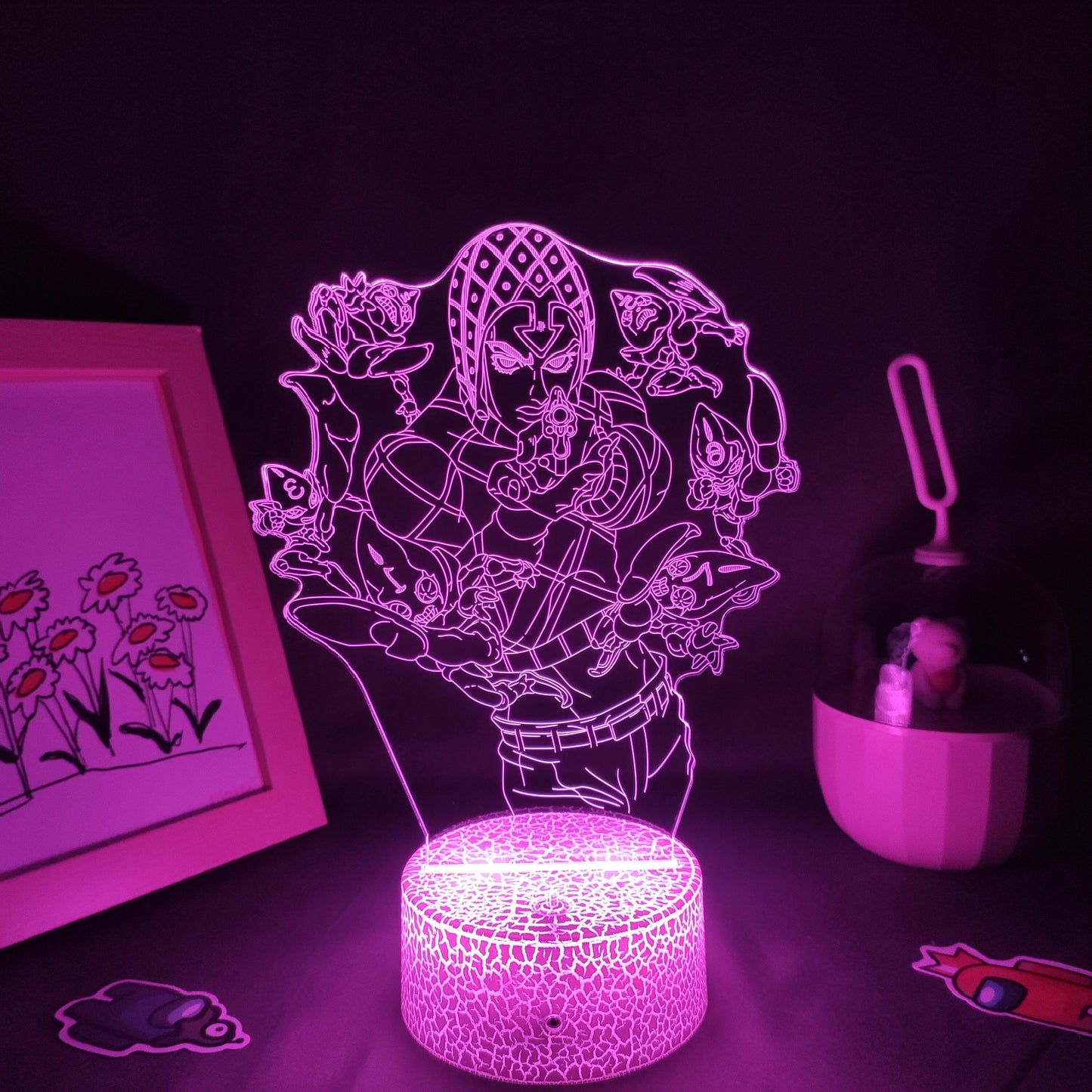 JoJos Bizarre Adventure Figure 3D Led Lamps