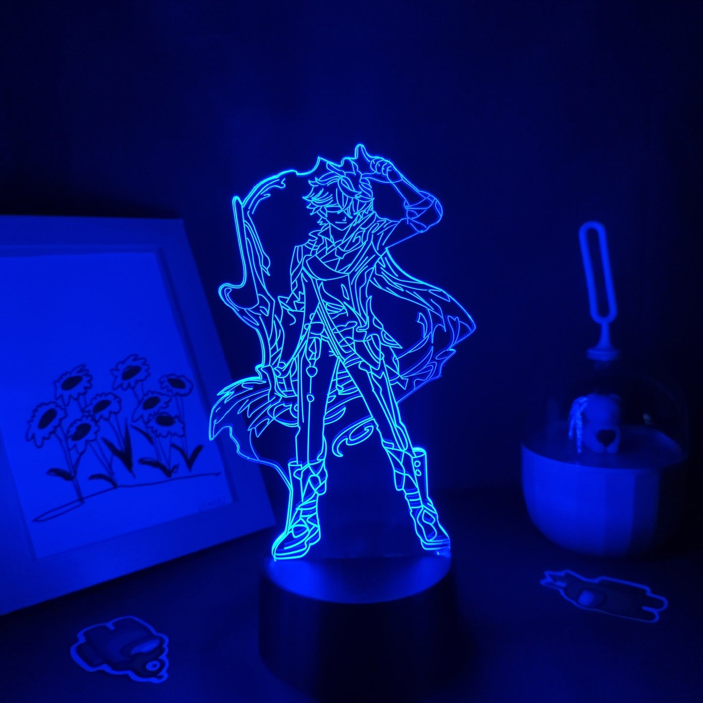 Genshin Impact Game Figure Zhong Li 3D Lamps