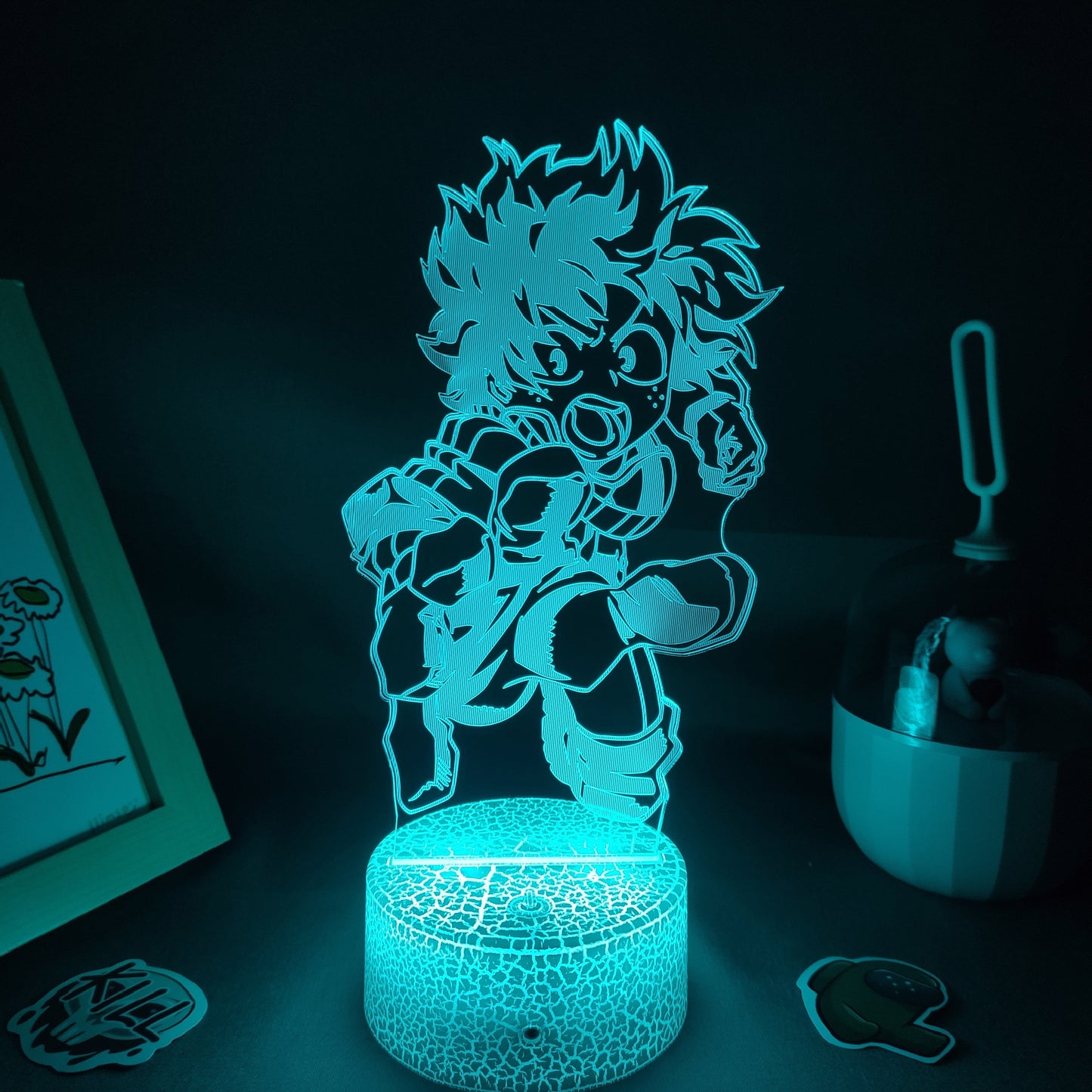 أضواء ليلية LED من Midoriya Izuku USB RGB