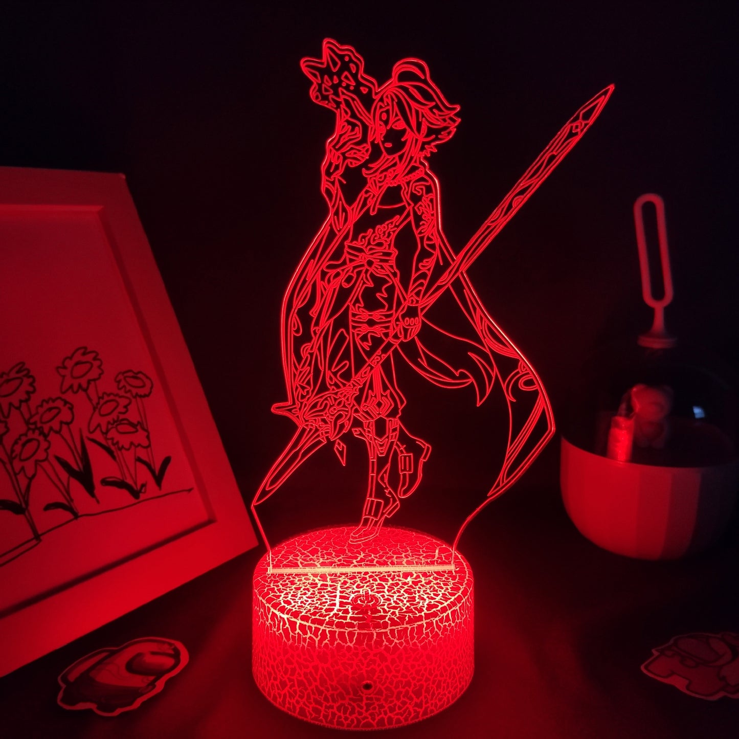 Genshin Impact Game Figure Zhong Li 3D Lamp