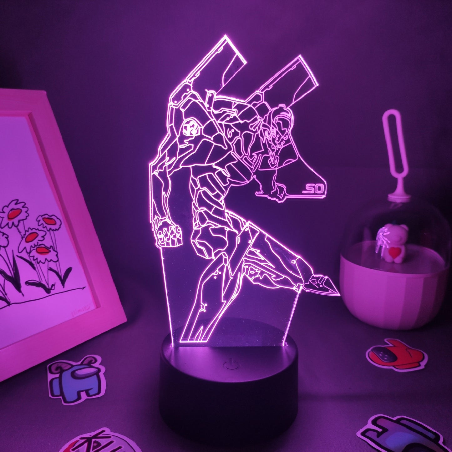 EVA-02 Figure RGB 3D Lava Lamp