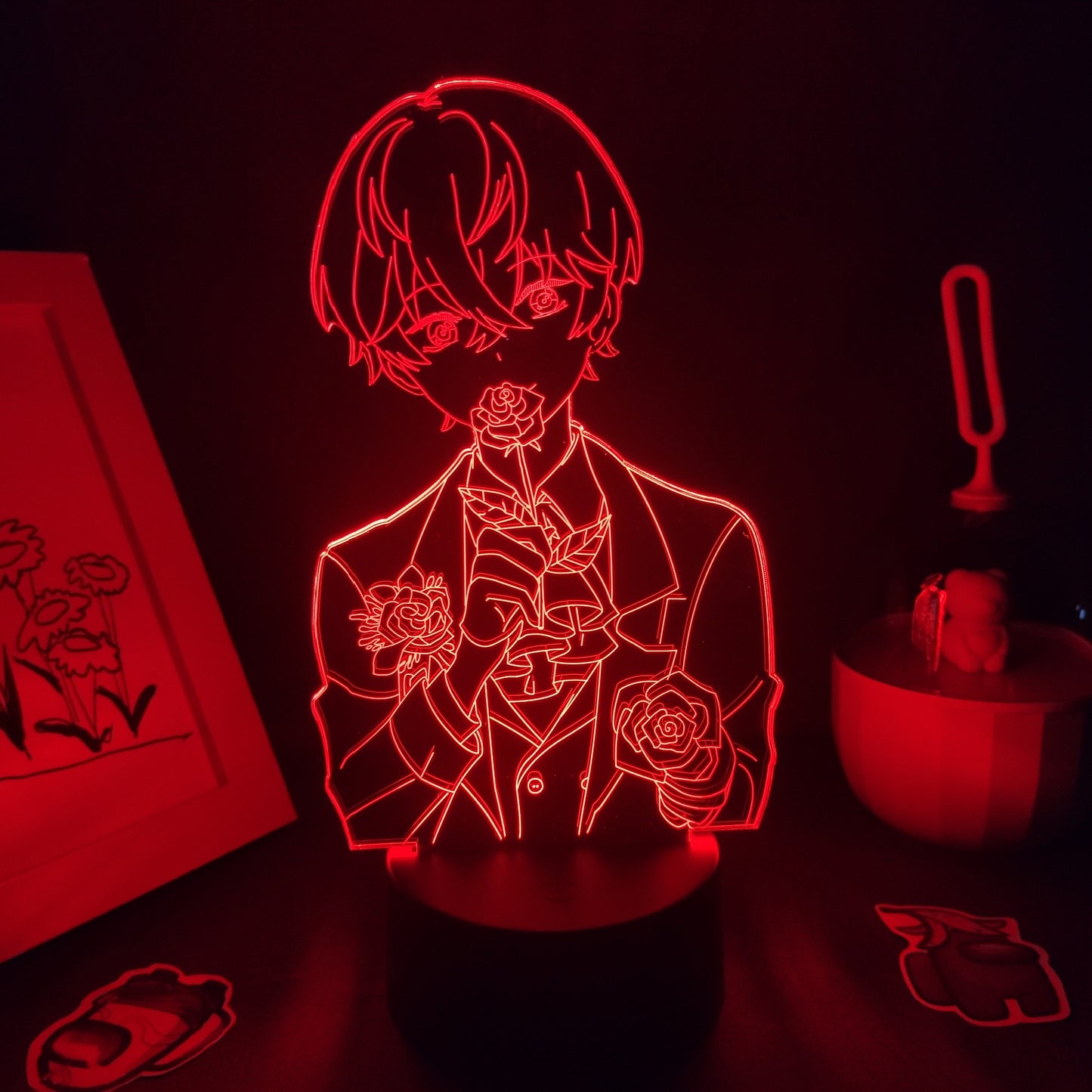 Mystic Messenger Game Figure Zenny 3D Led Lamps