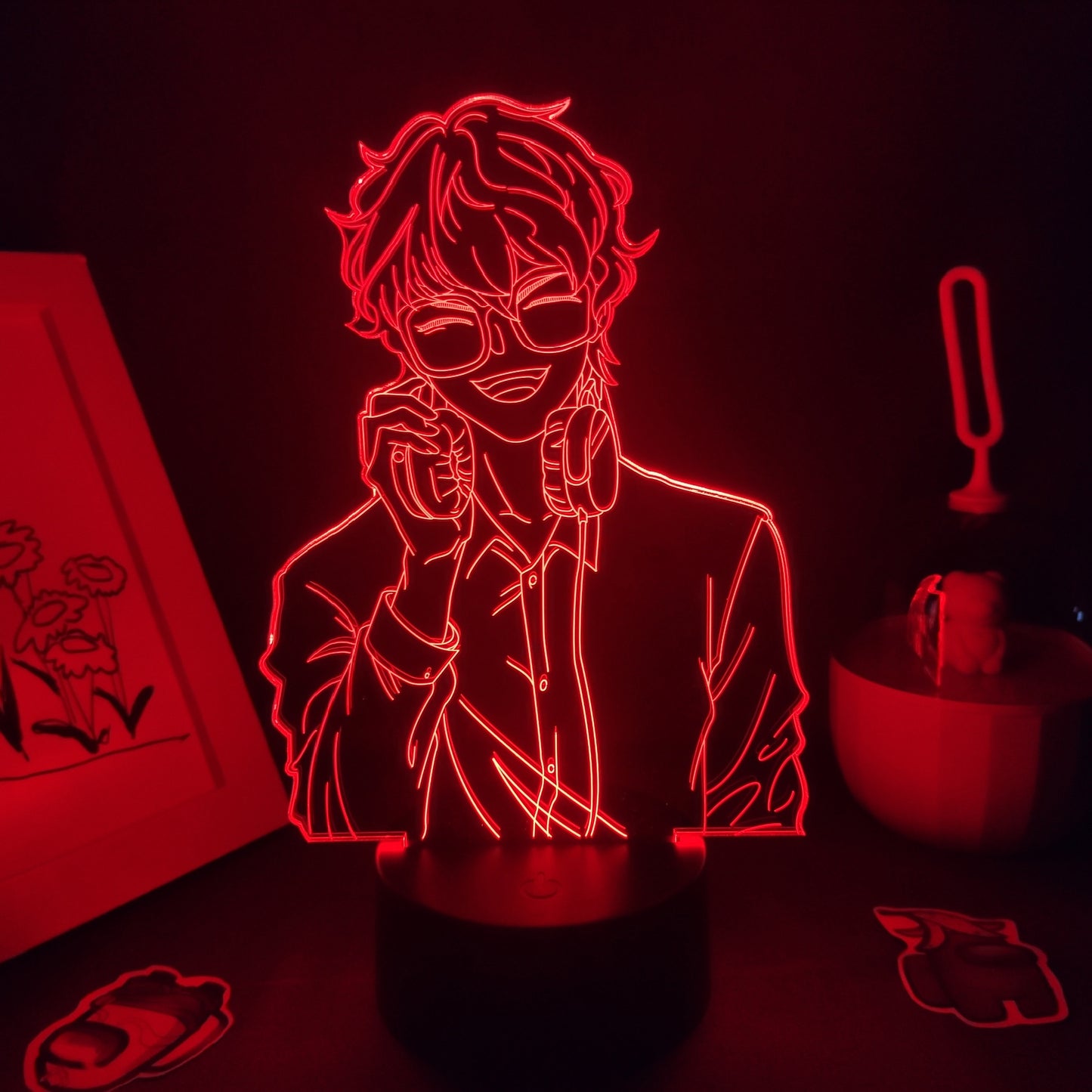 Mystic Messenger Game Figure 707 Seven Luciel 3D Lamps