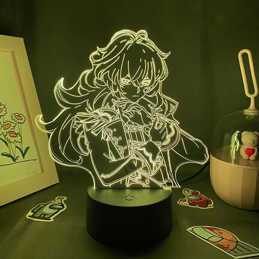 Genshin Impact Game Figure Diluc 3D Night Light