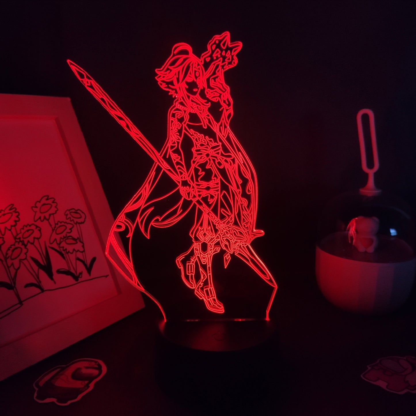 Genshin Impact Game Figure Zhong Li 3D Lamp