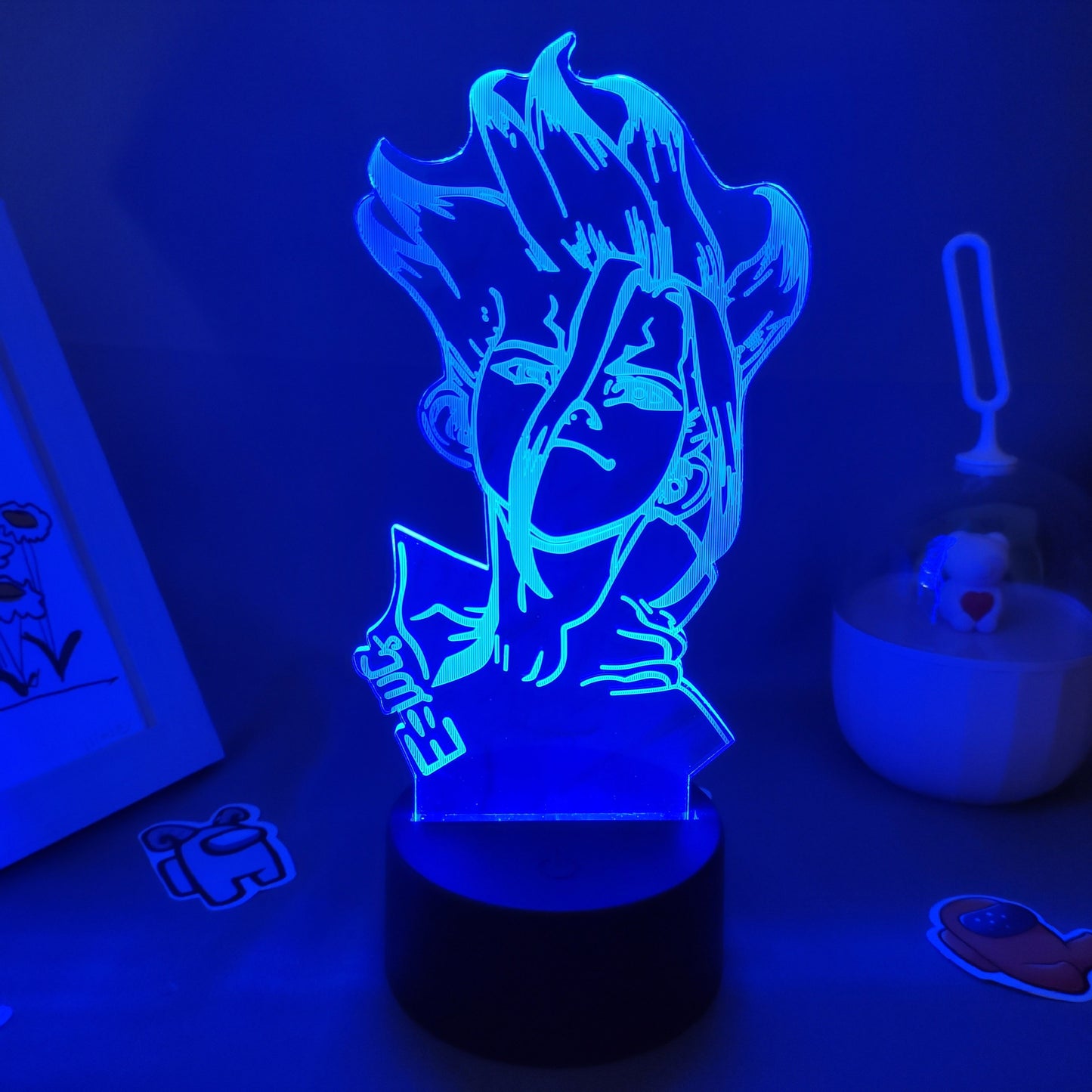 Dr Stone Figure Ishigami Senkuu 3D Night Light