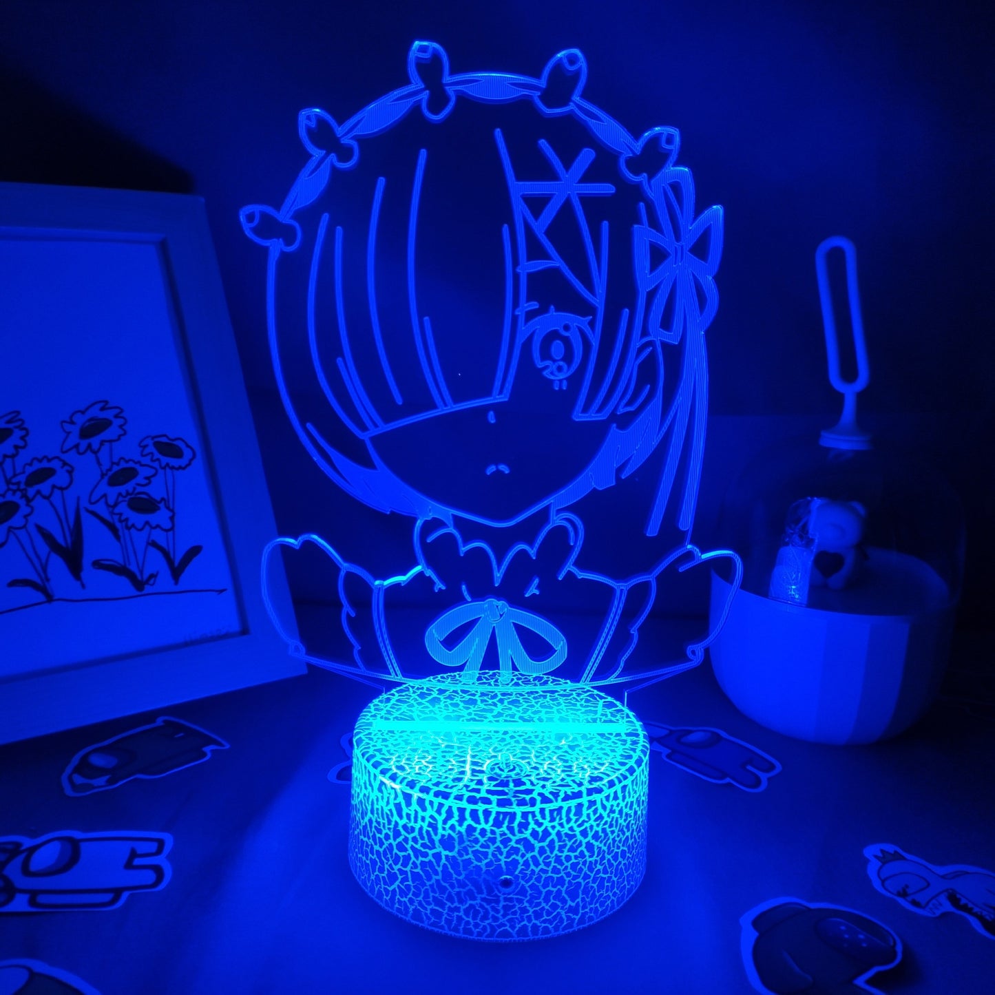 Re Zero Figure Rem 3D Night Lights