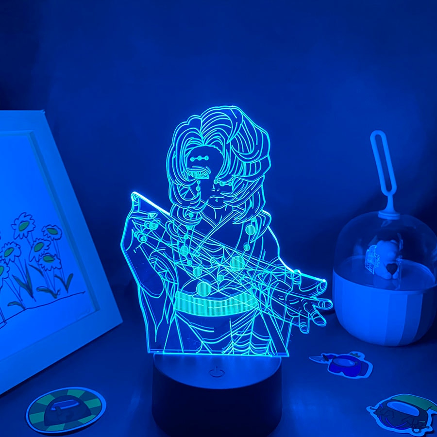 Demon Slayer Figure Spider Demon Rui 3D Lamp