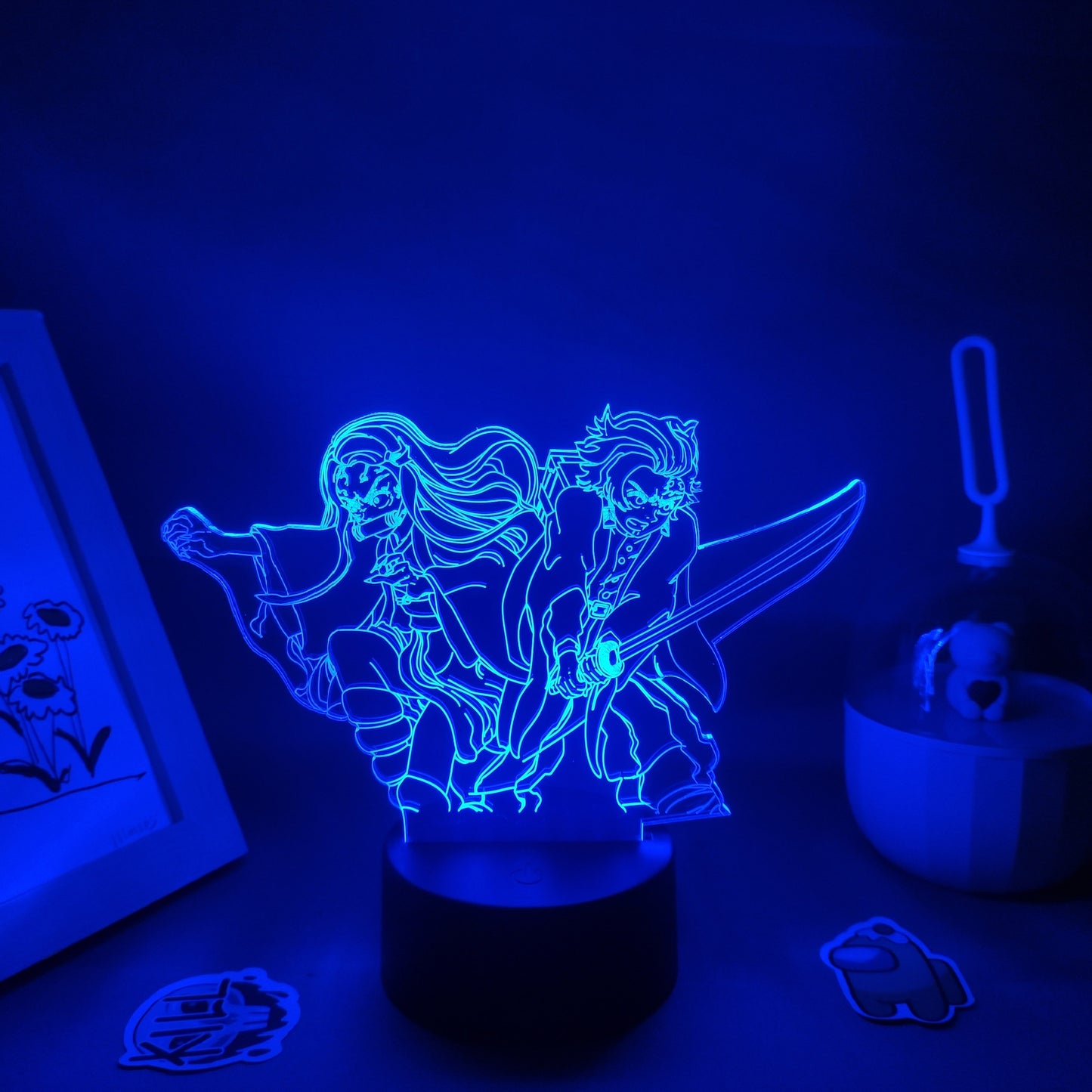 Demon Slayer Figures 3D Lamp