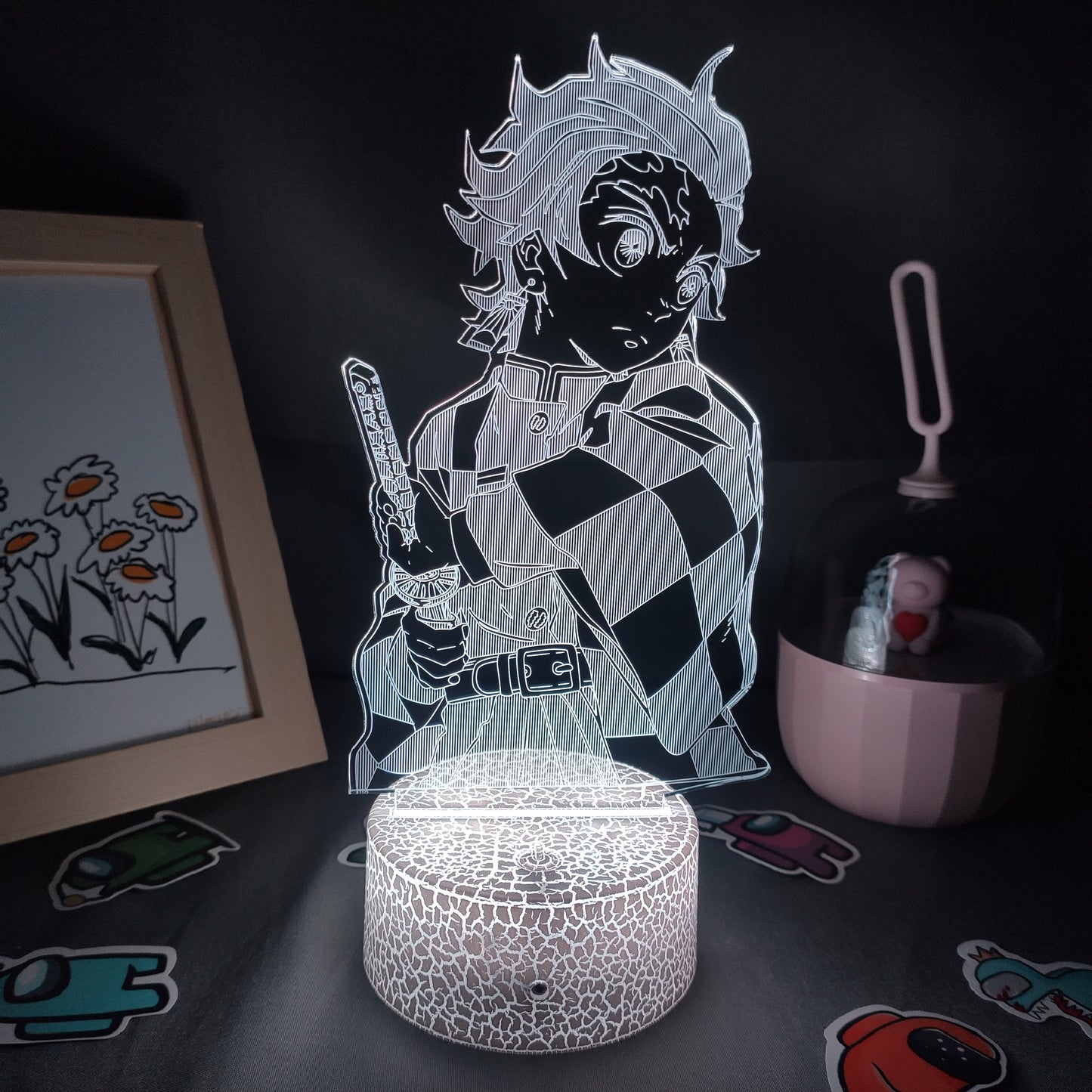 Lava Demon Slayer Figure Tanjiro Kamado 3D Night Lights