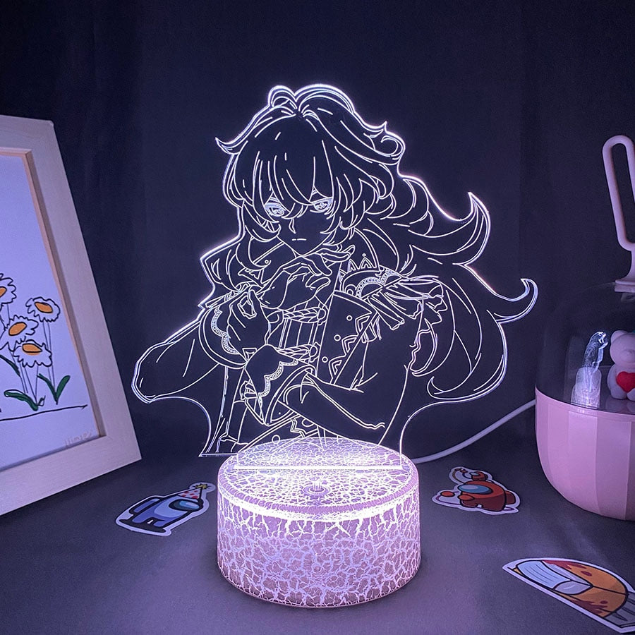 Genshin Impact Game Figure Diluc 3D Night Light