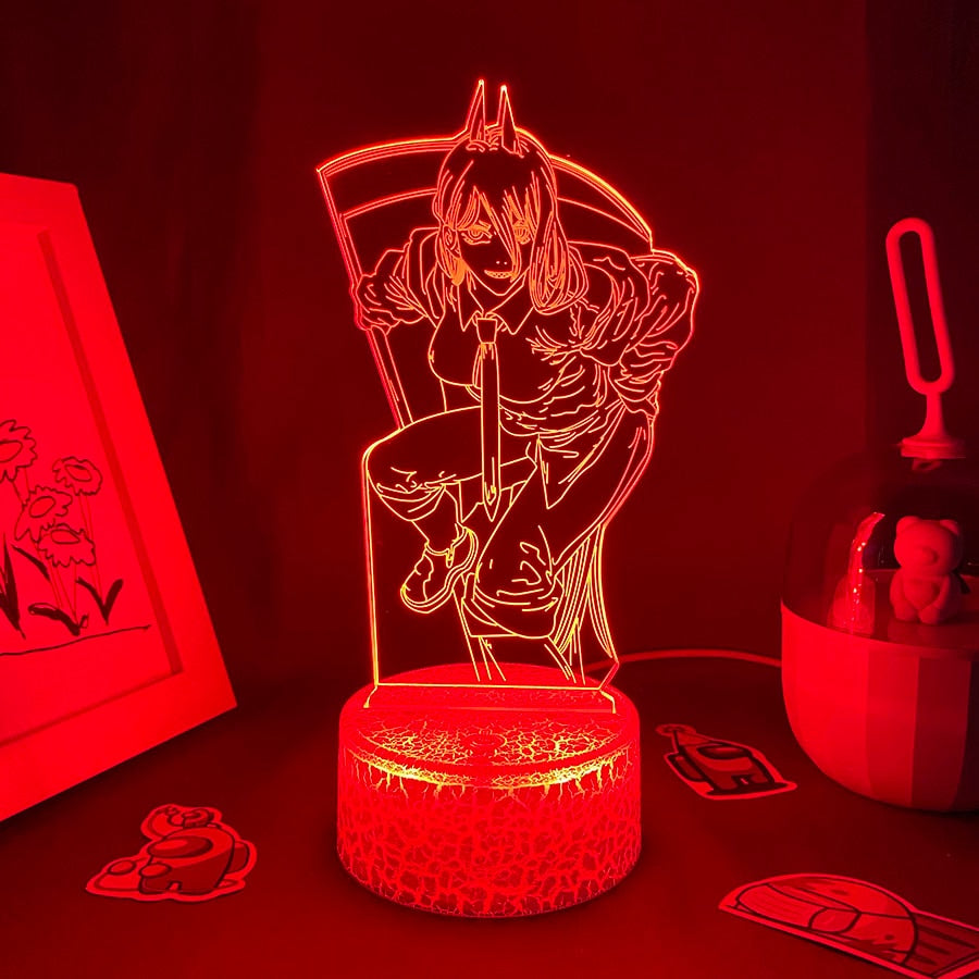 Chainsaw Man Figure Power Lava Lamp