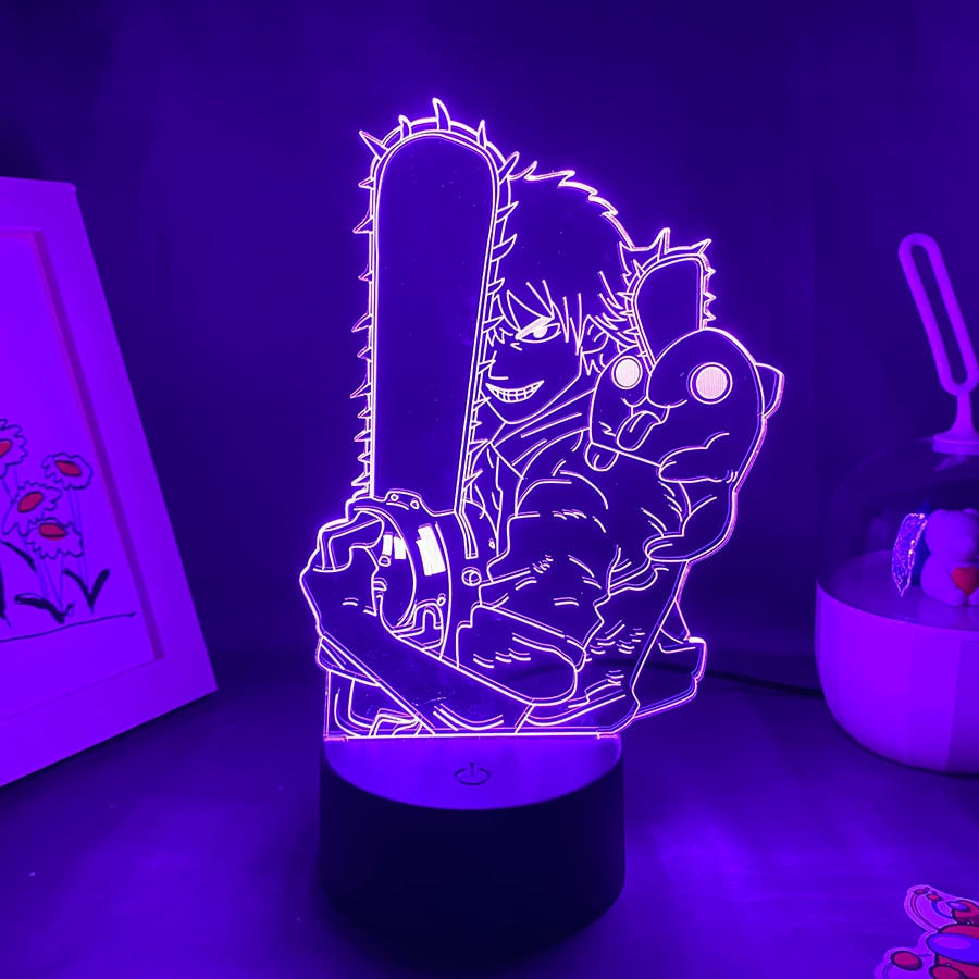 Chainsaw Man Figure Denji Neon Night Lights